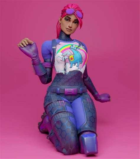 Fortnite Girl Brite Bomber Doing A Cute Pose Optimus Prime Wallpaper Fashion Figure Drawing
