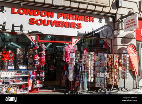 Souvenir Shopstore On Baker Street London England Uk Stock Photo