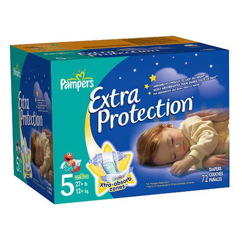Pampers Extra Protection Nighttime Diapers Super Pack Size 3 In 96
