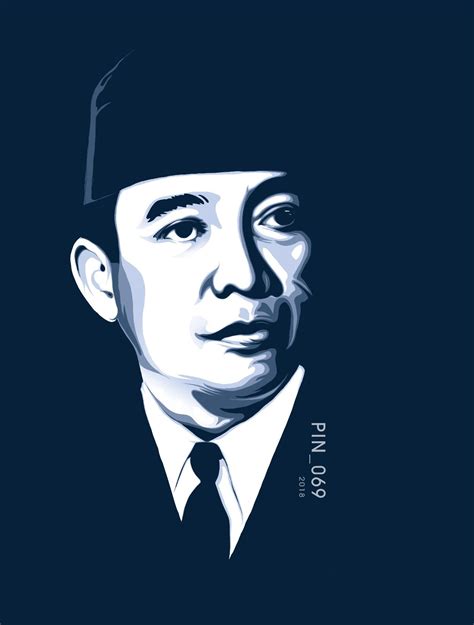 Gambar Vektor Soekarno