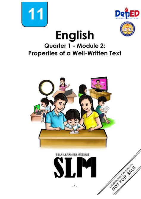 Rw Q1 Melc 3 4 Reading And Writing Modules For Grade 11 1 English