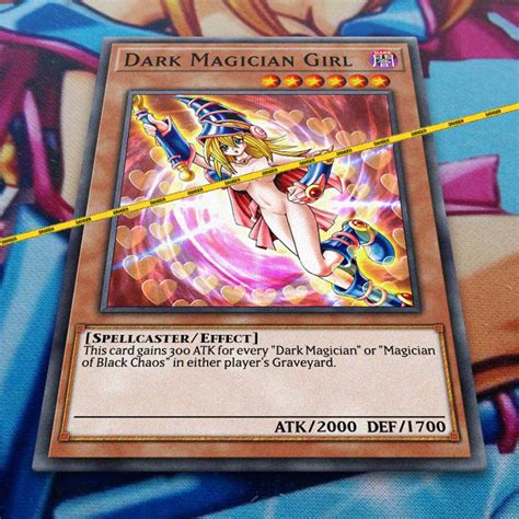 Dark Magician Girl 3 Orica Fanmade Yugioh Card Common Etsy