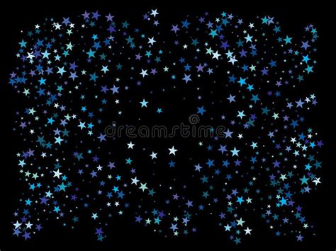 Falling Blue Stars Stock Illustration Illustration Of Banner 163790139