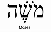 Image result for hebrew name of moses