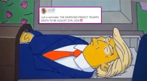 Have The Simpsons Made Any Prediction For August 27 2020 For Donald Trump Know Whats The Buzz