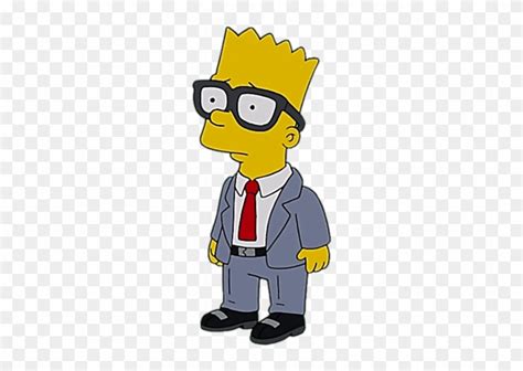 Bart Simpson With Glasses Free Transparent Png Clipart Images Download