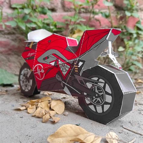 Paper Motorcycle Template Diy Paper Craft Kit Sparsh Hacks