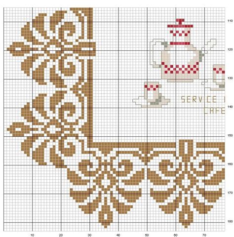 Cornice Completa In Foglie Dacanto Cross Stitch Border Pattern Mini