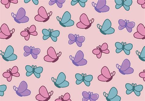 Cute And Girly Pattern Full Of Butterflies 146929 Vector Art At Vecteezy