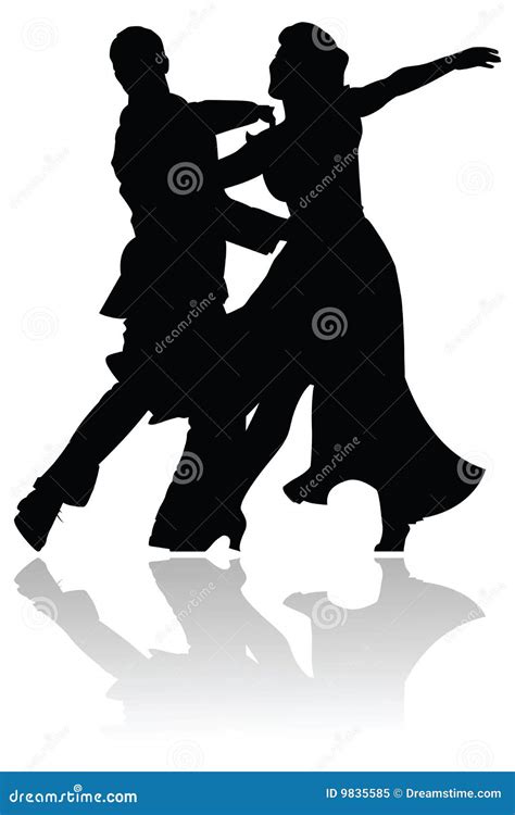 Swing Dance Couple Silhouette Royalty Free Stock Photo Image 9835585