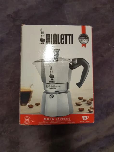 NEW BIALETTI MOKA Express 6 Cup Stovetop Espresso Coffee Maker Pot