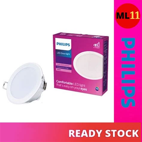 Philips Meson Led Round Recessed Downlight W W Shopee Malaysia