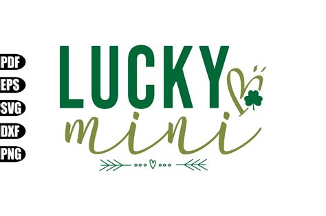 Lucky Mini Svg Graphic By Creativekhadiza124 · Creative Fabrica