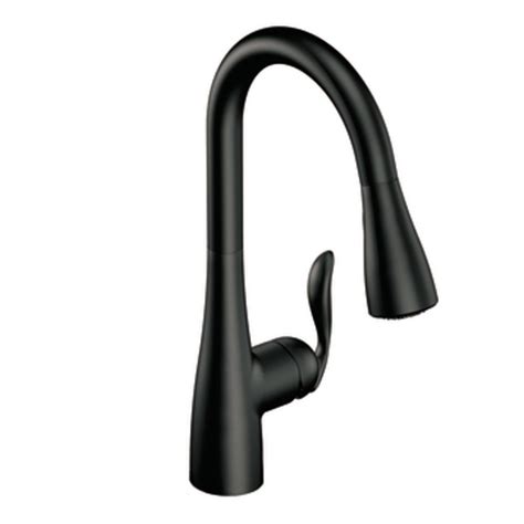 Buy the moen 7864evbls black stainless steel direct. Moen 7594BL Arbor One-Handle High Arc Pulldown Kitchen ...