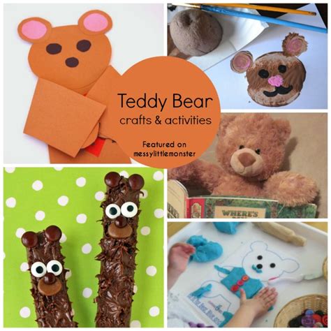 Teddy bears are well loved toys that are usually one of the first stuffed animals a child receives. 35+ Bear Theme Crafts & Activities - Messy Little Monster