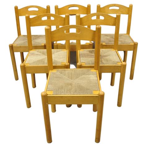 Set Of Four Mid Century Bentwood Birch Dining Chairs By Czerwinski And