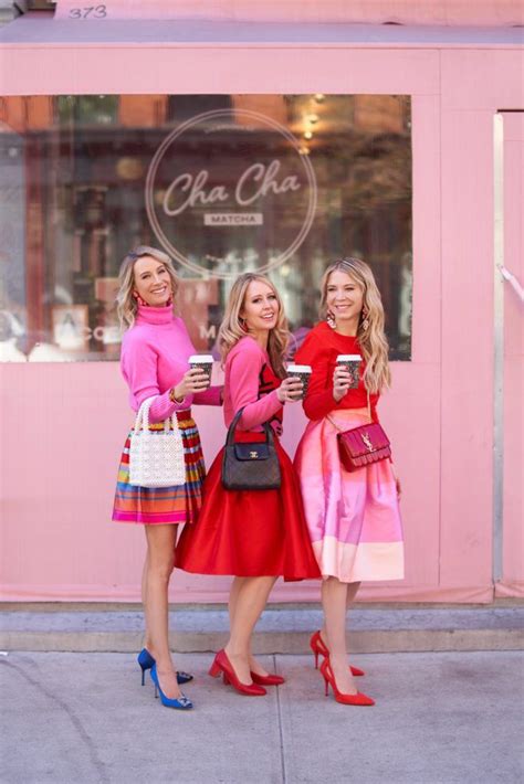 galentine s day cute valentines day outfits brunch outfit colorful fashion
