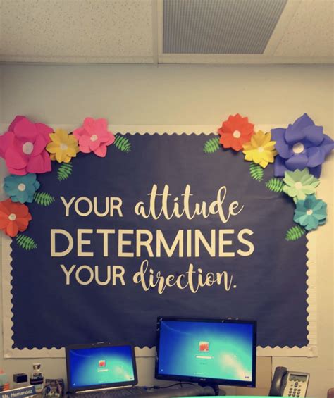 your attitude determines your direction bulletin board ideas classroom quotes inspirational