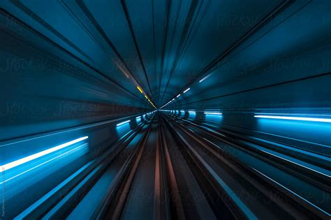 Speed And Motion Futuristic Tunnel By Stocksy Contributor Tom