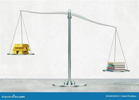 Money Versus Education Concept With Scales Stock Photo Image Of Money