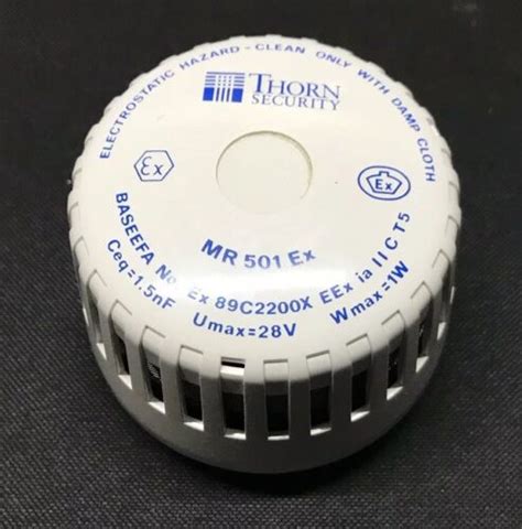 Thorn Tyco Minerva Analogue Optical Smoke Detector Mr 501 Ex 516031002 Ebay