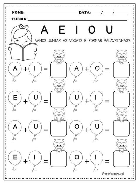 Atividades Com Vogais Para Imprimir Professoras Sala De Aula