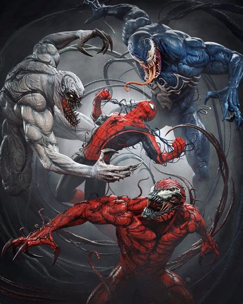 Spider Man Vs Venom Carnage And Anti Venom Venom Da Marvel Venom