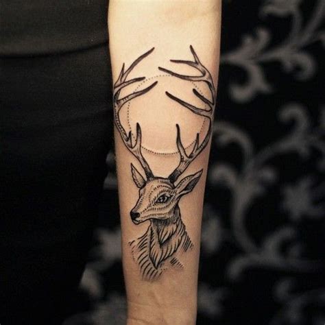 Deer Tattoo Design For Women