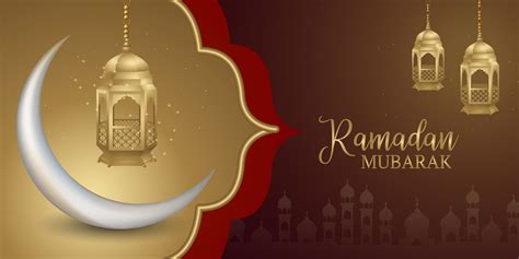 Ramadan Kareem Islamic Brown and Red Social Media Banner ...