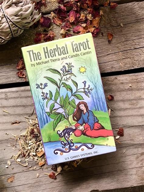 The Herbal Tarot Michael Tierra Tarot Rider Waite Deck Herbalism