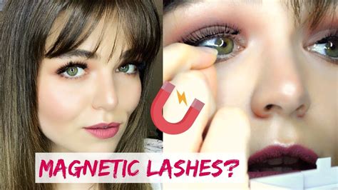 how to apply magnetic eyelashes easily youtube