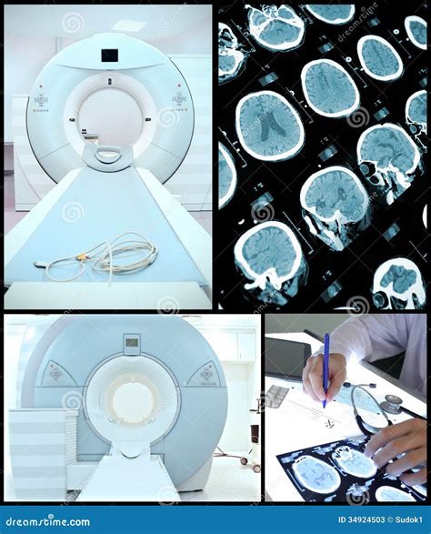 Ct Machine And The Scan Result Stock Image Image Of Multiple Write