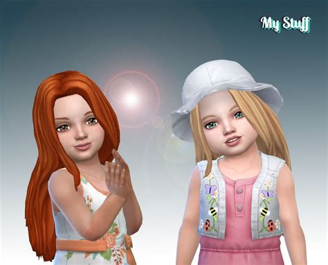 Mystufforigin Gorgeous Hair For Toddlers Sims 4 Hairs Sims 4