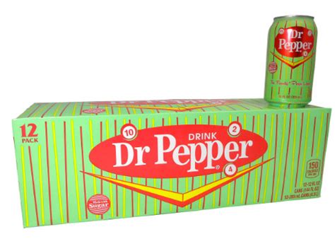 Fresh 12 Pk Dr Pepper With Sugar Soda Emporium