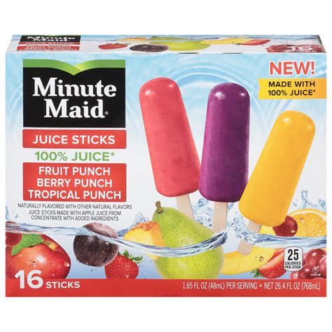 Save On Minute Maid 100 Juice Sticks Fruit Berry And Tropical Punch 16 Ct Order Online Delivery