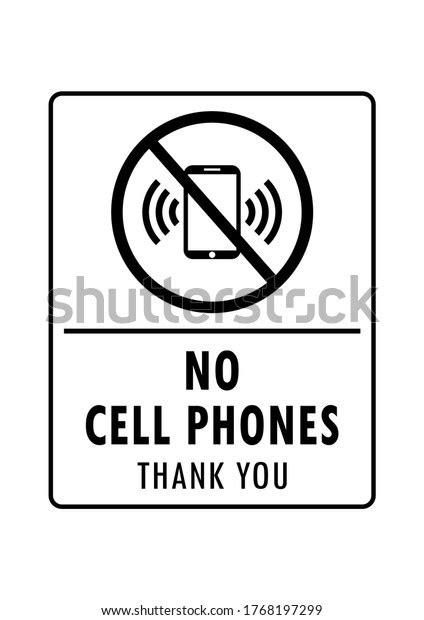 Do Not Use Mobile Phones Avoid Stock Vector Royalty Free 1768197299