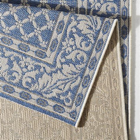 Blauer teppich mit aztekenmuster im angesagten block print stil. IN & OUTDOOR Flachgewebe Teppich Royal Blau | eBay