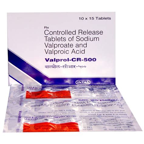Valprol Cr 500 Tablet 15s Price Uses Side Effects Composition