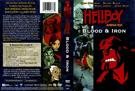 Hellboy Animated Blood And Iron Movie Dvd Scanned Covers Hellboy