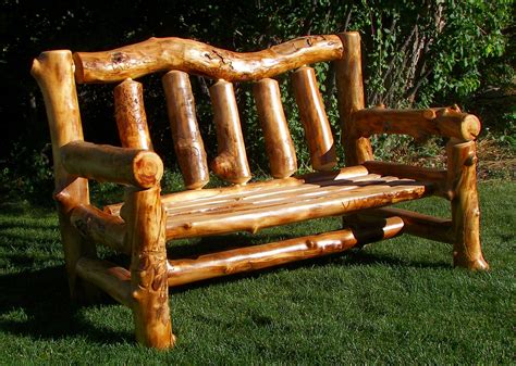 They have the coolest stuff and the best. Aspen Love Seat | Rustic log furniture, Diy outdoor ...