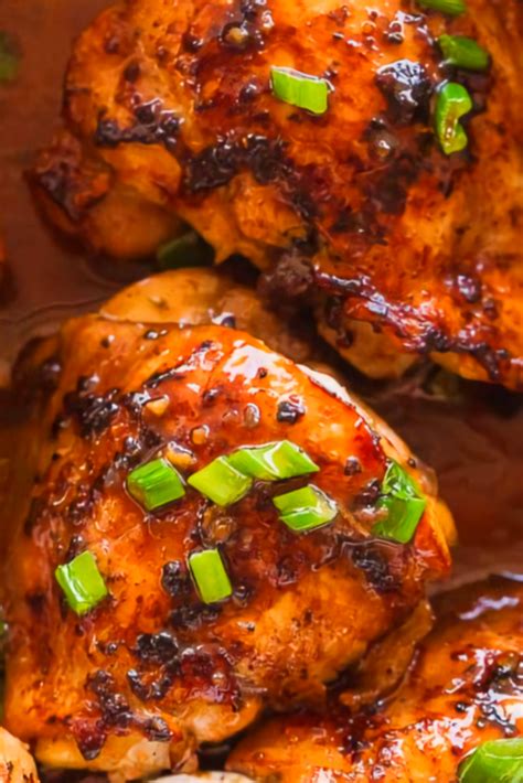 Marinated Oven Baked Chicken Thighs Chicken Dinner Recipes Popular