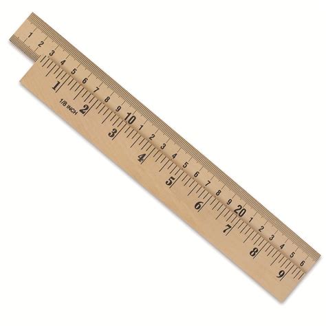 eisco wooden metre stick ruler single haus and garten heimwerker en6370466