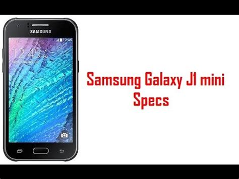 Check samsung galaxy j1 mini best price as on 7th april 2021. Samsung Galaxy J1 mini Specs, Features & Price - YouTube