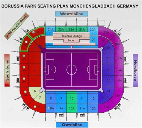 Borussia Park Seating Map Parking Map Tickets Price Booking