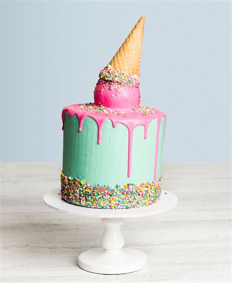 Ice Cream Cone Drip Cake This Phenomenal Cake Is So Life Like Youll