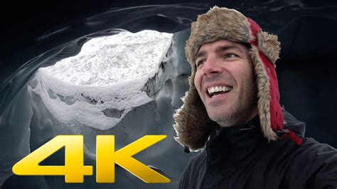 Into The Ice Cave 4k Living In Alaska 247 Youtube