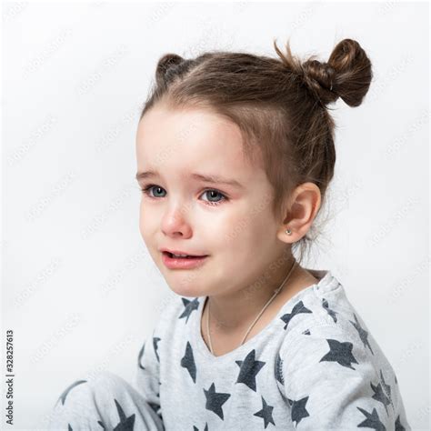 Crying Little Girl Upset Kid Sad Kid Portrait Cute Little Girl