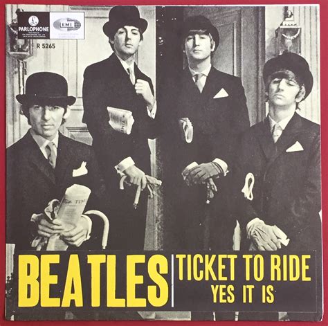 Nostalgipalatset Beatles Ticket To Ride Bright Yellow 7 Swe 65 Ps