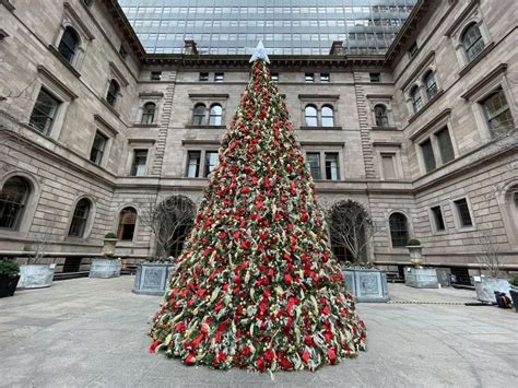 Christmas Tree In Manhattan New York City Usa Editorial Photo Image