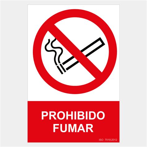 Señal de prohibido fumar PROEXTINTOR